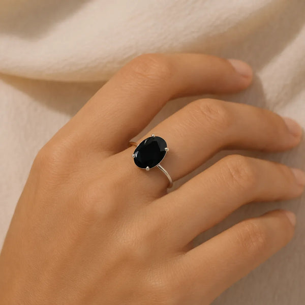 Black Tourmaline Ring – Ultimate Protection & Energy Shield