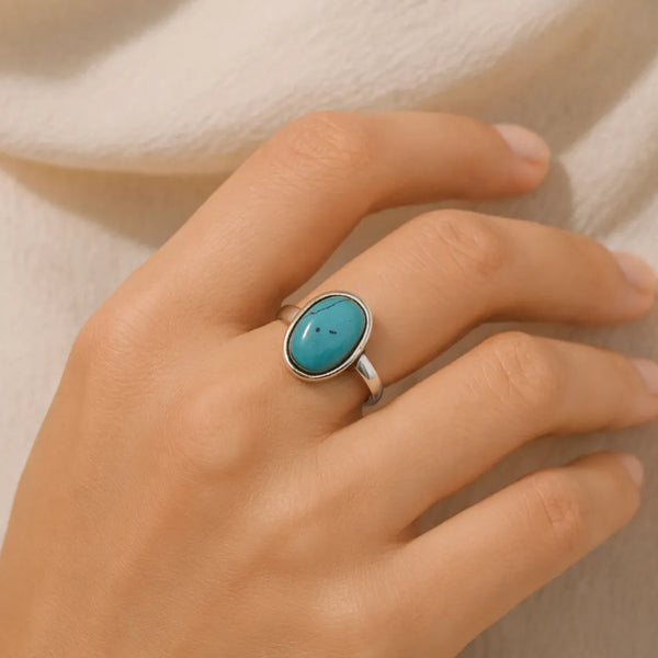 Turquoise Ring: Strengthens Communication & Confidence
