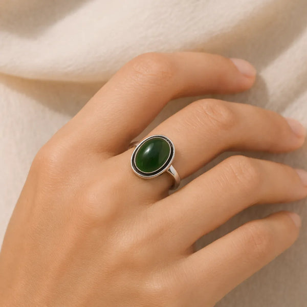Green Onyx Ring: Encourages Self-Confidence and Willpower