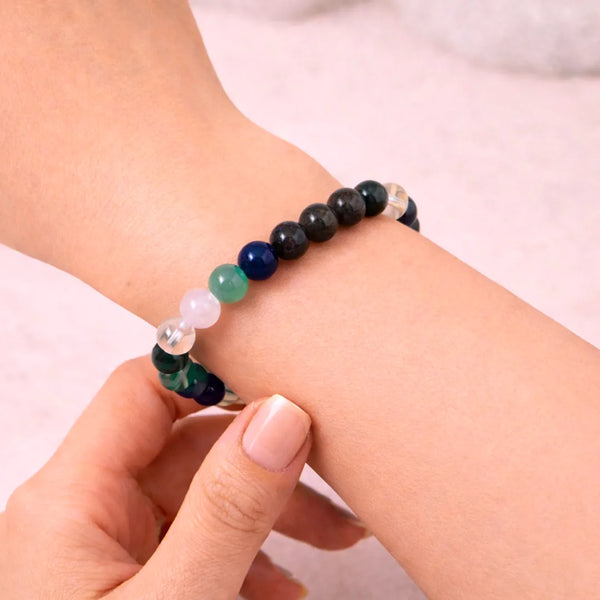 Taurus Zodiac Bracelet – Natural Multi Stone Bracelet – Abhimantrit & Energized