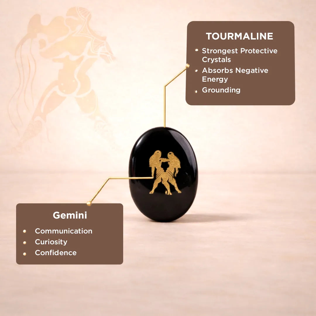 Gemini Zodiac Sign Coin – Abhimantrit Astrology Coin for Communication