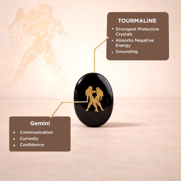 Gemini Zodiac Sign Coin – Abhimantrit Astrology Coin for Communication