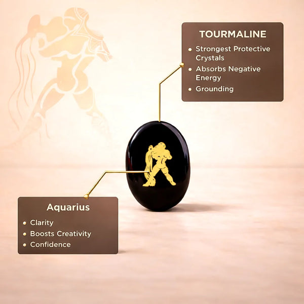 Aquarius Zodiac Sign Coin – Abhimantrit Astrology Coin for Innovation