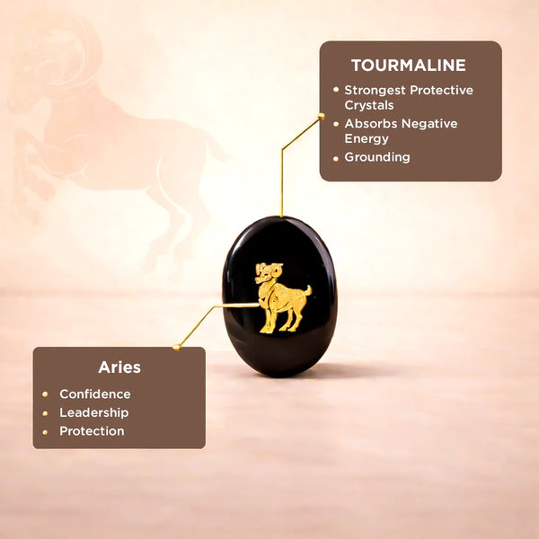 Aries Zodiac Sign Coin – Abhimantrit Astrology Coin for Courage & Energy