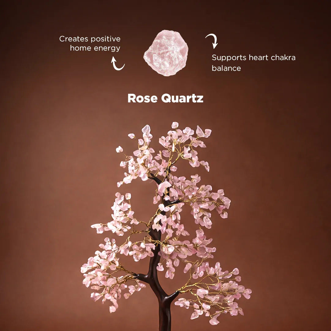 Rose Quartz Tree : Improve Love, Relationship & Emotional Connection