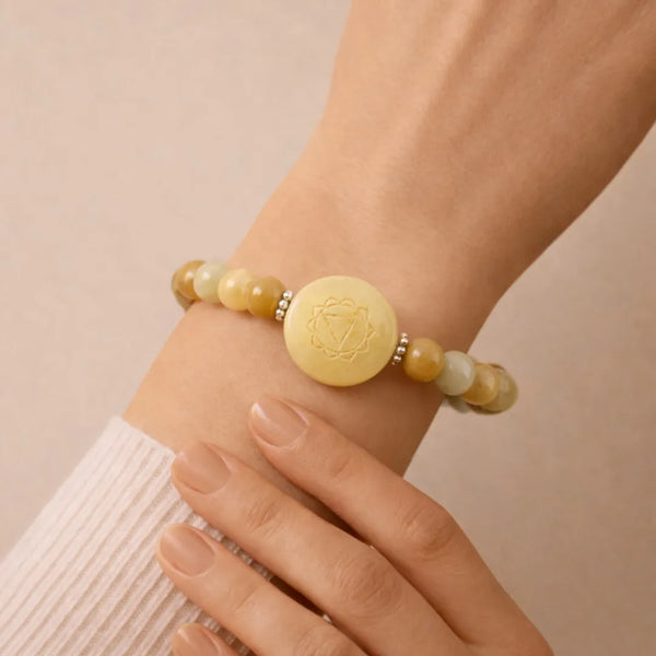 Yellow Aventurine Solar Plexus Chakra Bracelet – Abhimantrit & Energized
