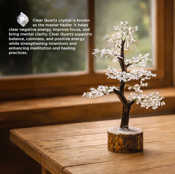 Clear Quartz Crystal Tree – Removes Depression, Anger & Anxiety