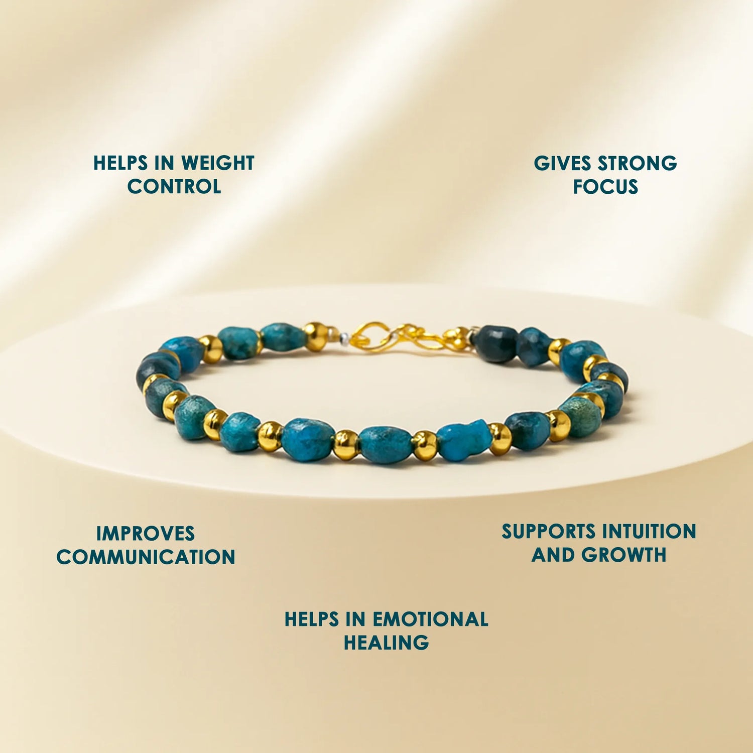 Healing Stone Apatite Anklets: Encourage Manifestation and Protect Aura