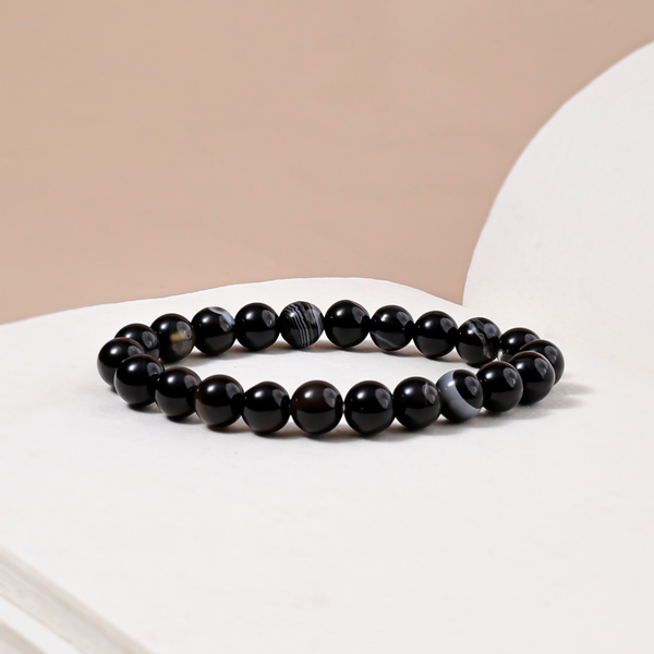 Black Sulemani Bracelet: Negative Energy & Tantra Mantra Protection