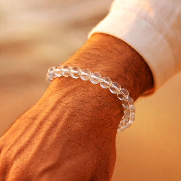 Clear Quartz Bracelet: Improves Focus Clarity and Manifestation