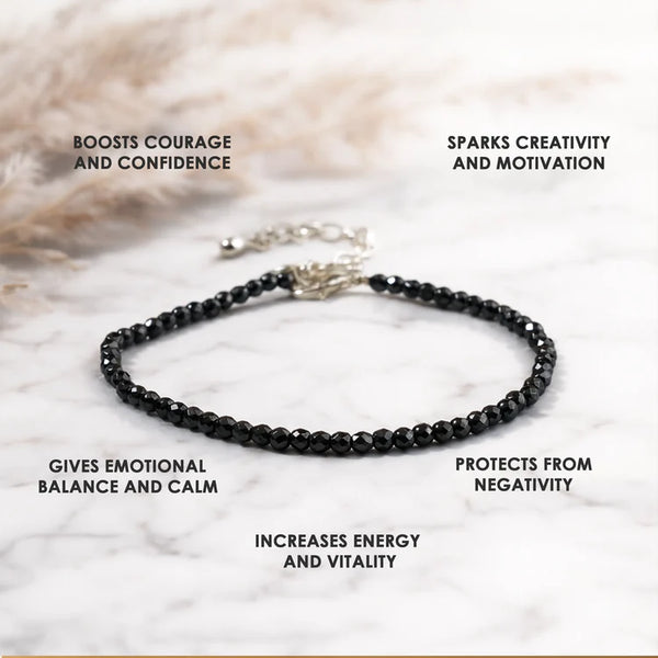 Hematite Anklet Stone Of Mind & Protect from Psychic Attack