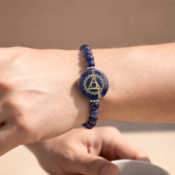 Lapis Lazuli Third Eye Chakra Bracelet – Abhimantrit & Energized