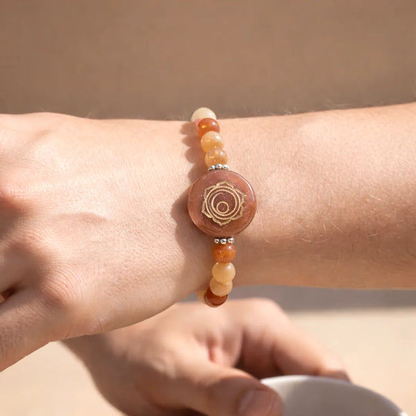 Red Aventurine Sacral Chakra Bracelet – Abhimantrit & Energized