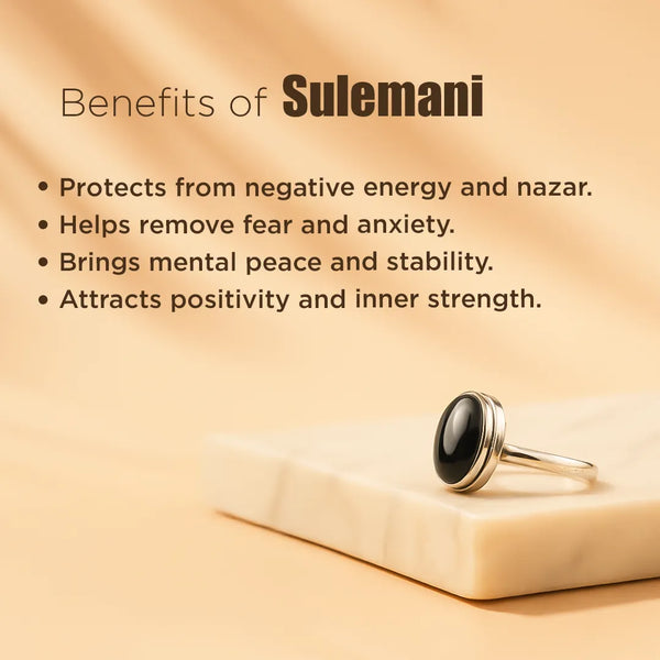 Sulemani Hakik Ring – Powerful Protection & Negative Energy Shield