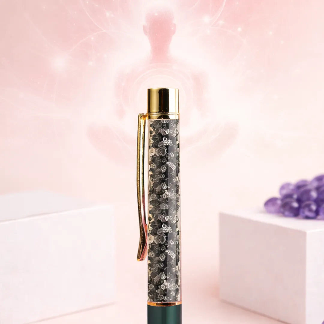 Pyrite Pen – Abhimantrit for Wealth, Confidence & Business Success