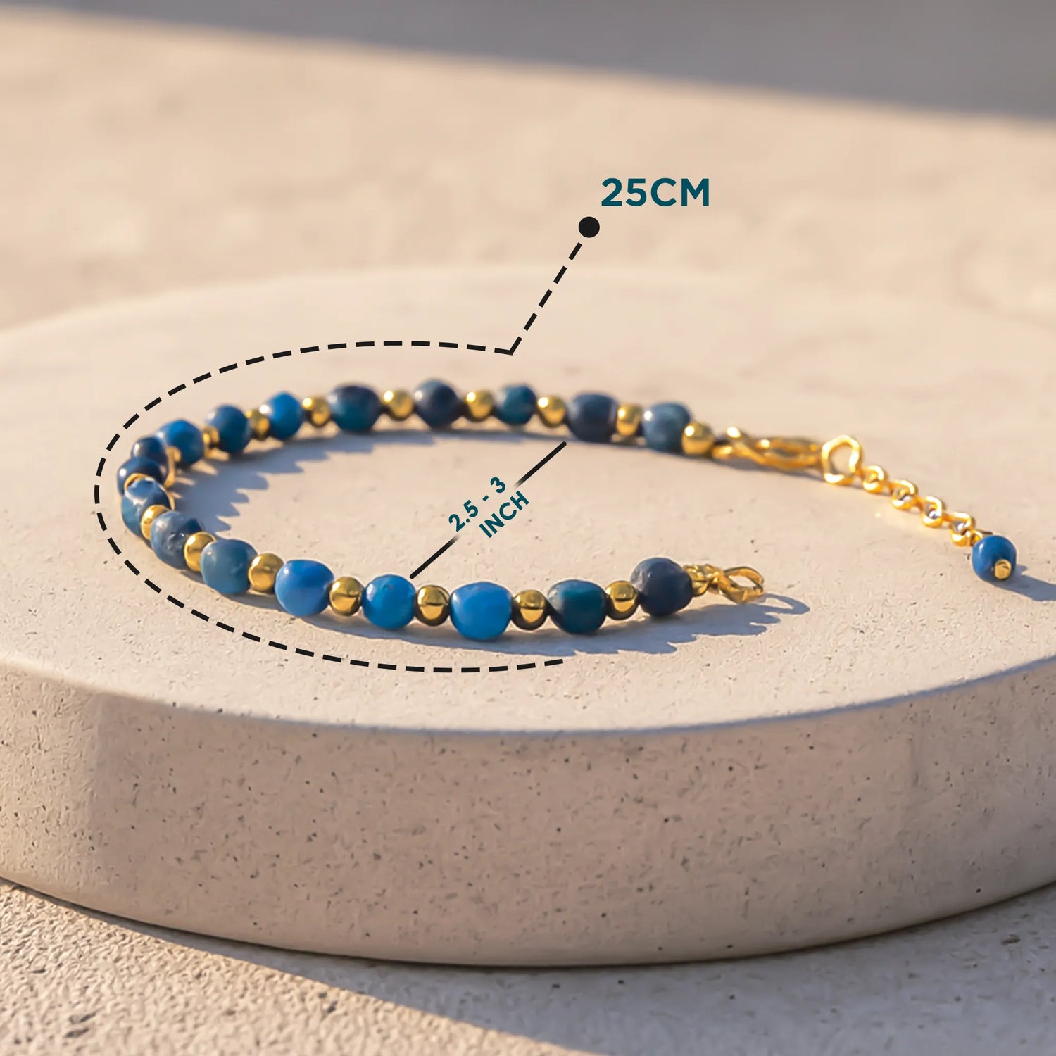 Healing Stone Apatite Anklets: Encourage Manifestation and Protect Aura