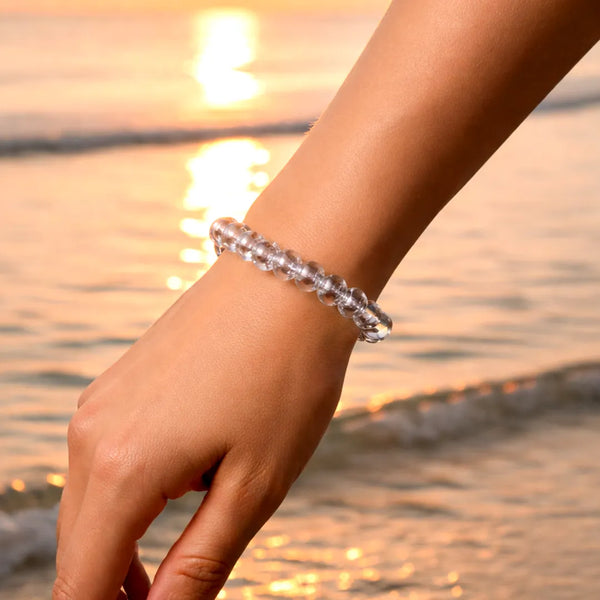 Clear Quartz Bracelet: Improves Focus Clarity and Manifestation