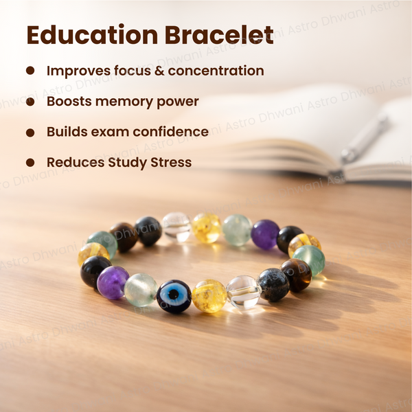 Premium Education Bracelet (Abhimantrit) for Focus & Success