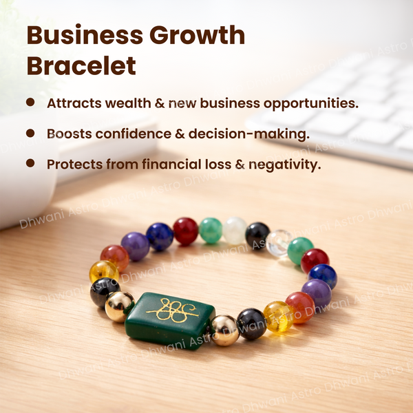 Business Success & Growth Bracelet for Wealth, Focus & Stability