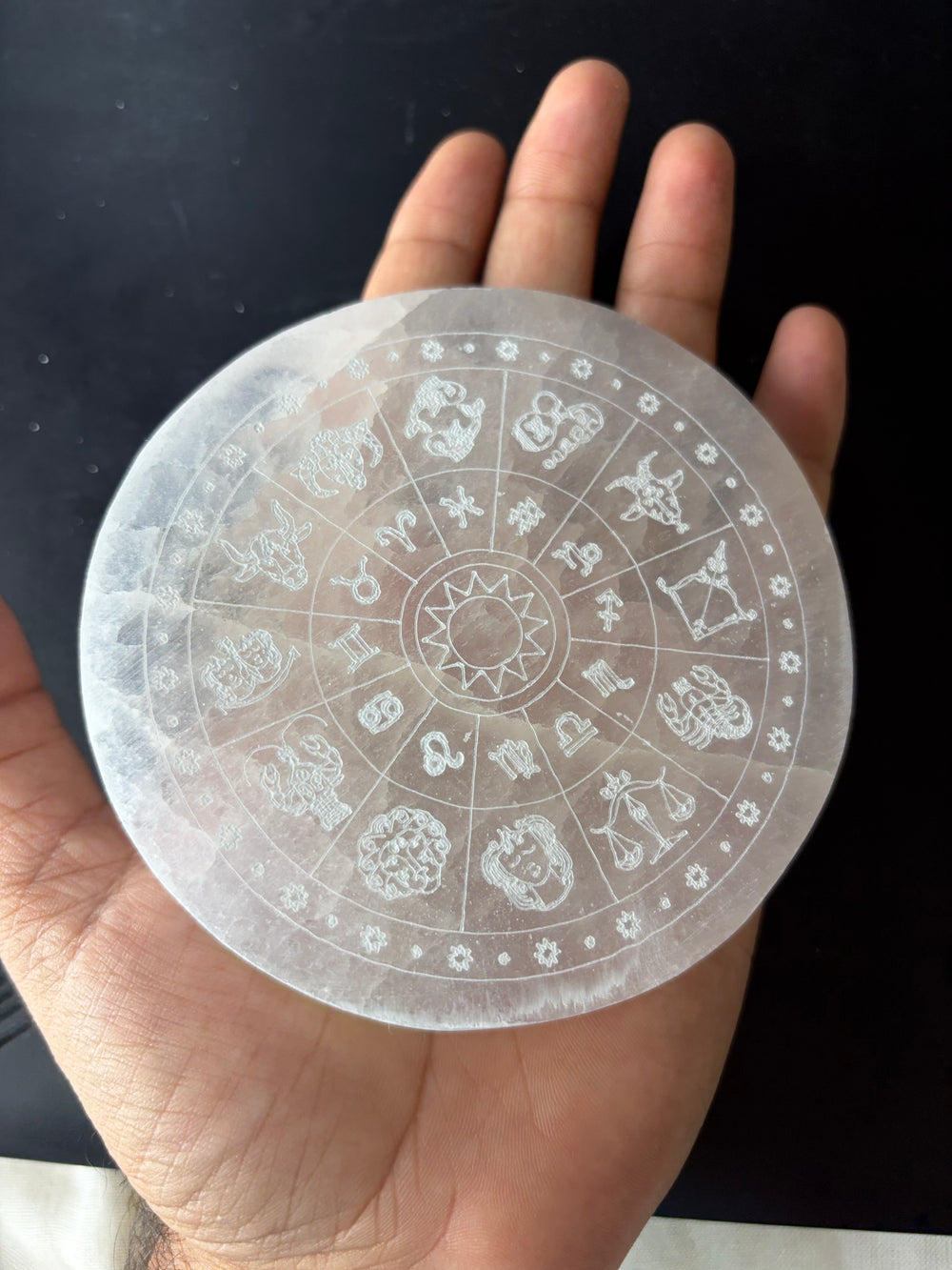 Selenite Charging Plate  Zodiac Energy