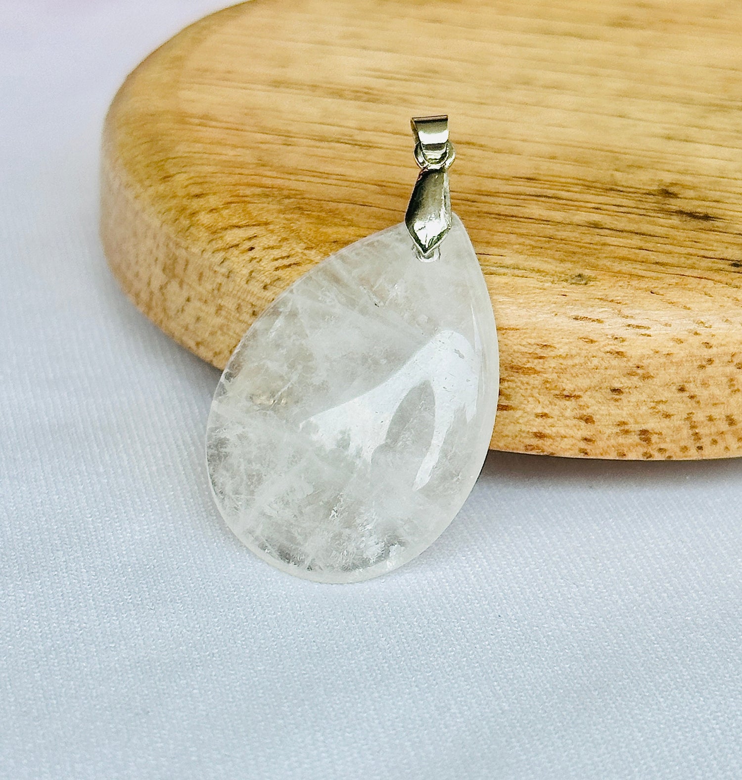 Clear Quartz Stone Tree of Life Pendant for Personal and Business Growth