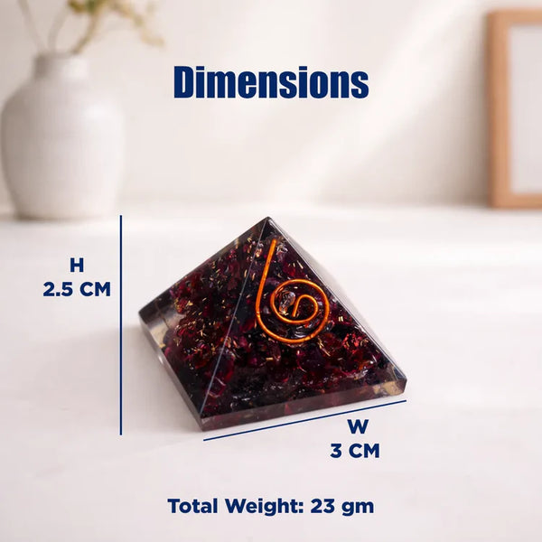 Garnet Pyramid – Love, Confidence & Success Energy Crystal
