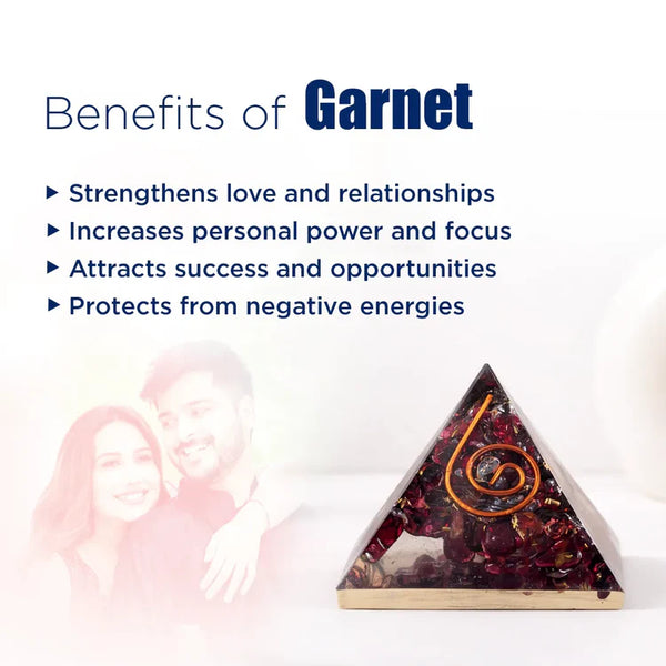 Garnet Pyramid – Love, Confidence & Success Energy Crystal