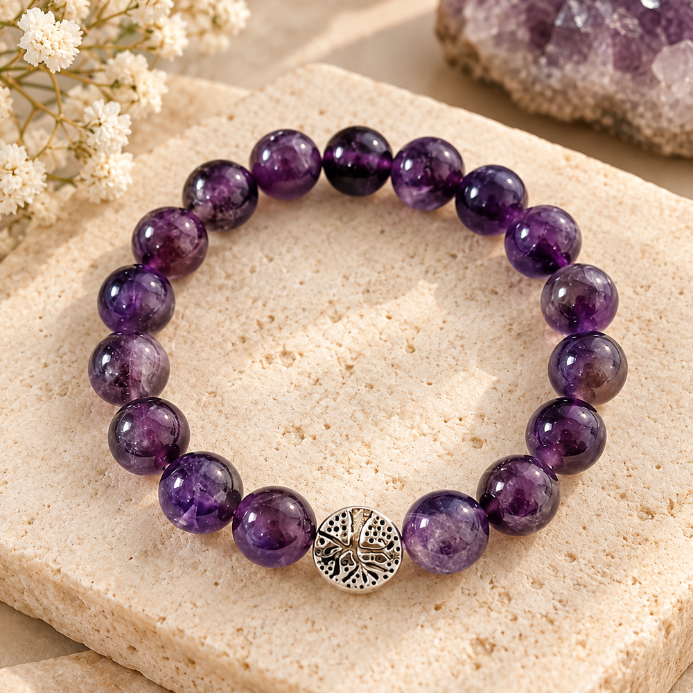 Natural Amethyst Bracelet