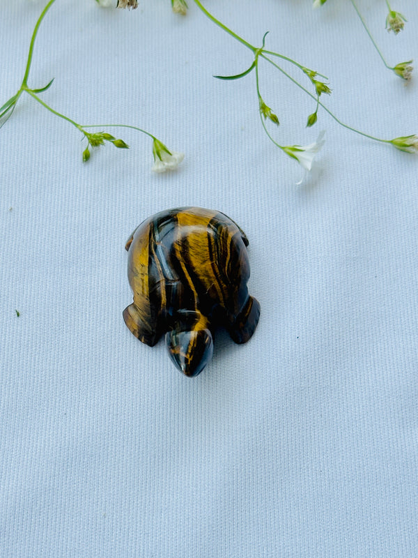 Tiger Eye Stone Turtle