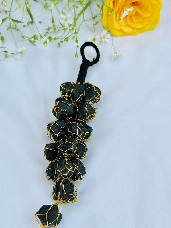Black Selenite Wall Hanging