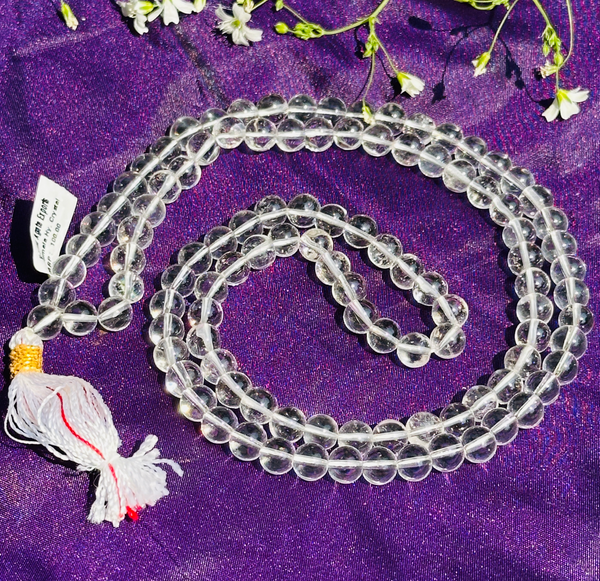 Clear Quartz Jap Mala