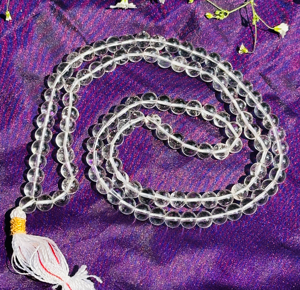 Clear Quartz Jap Mala