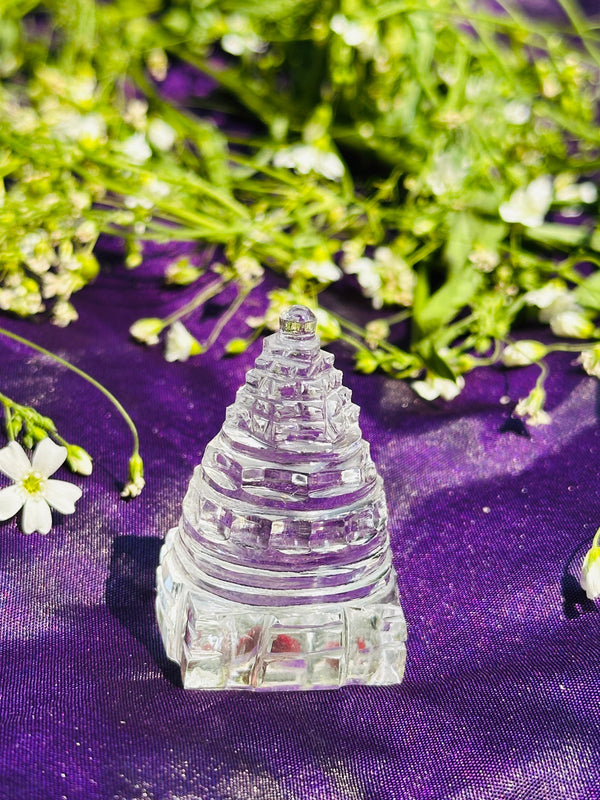 Clear Quartz Shri yantra