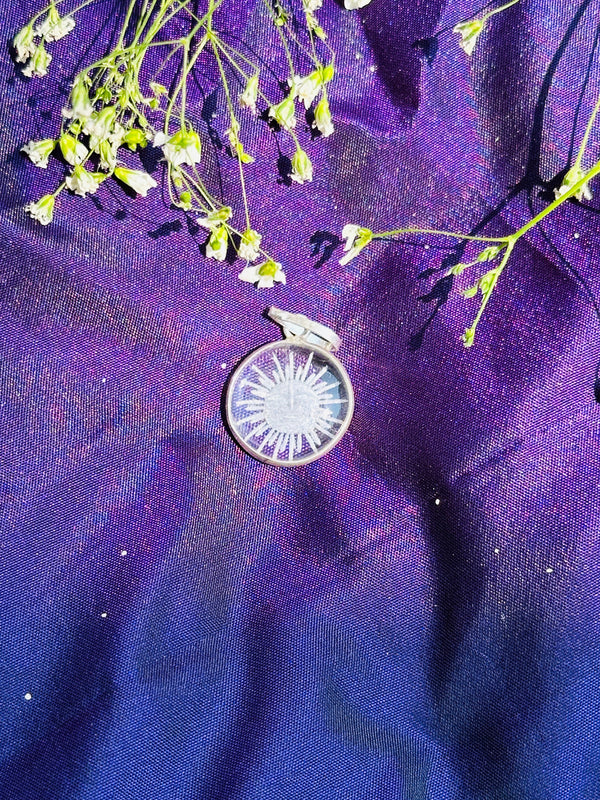 White Quartz Sun Pendant