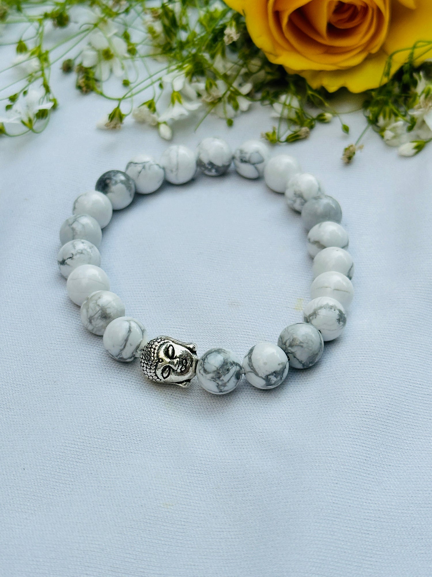 Strengthen Memory, Pain & Stress Relief: Howlite Bracelet