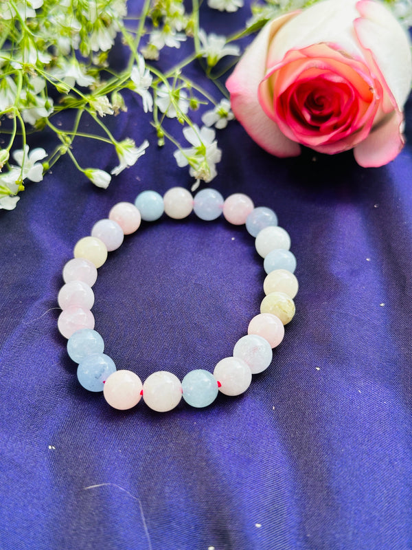 Morganite Bracelet: Fear, Anger, Stress and Anxiety Relief