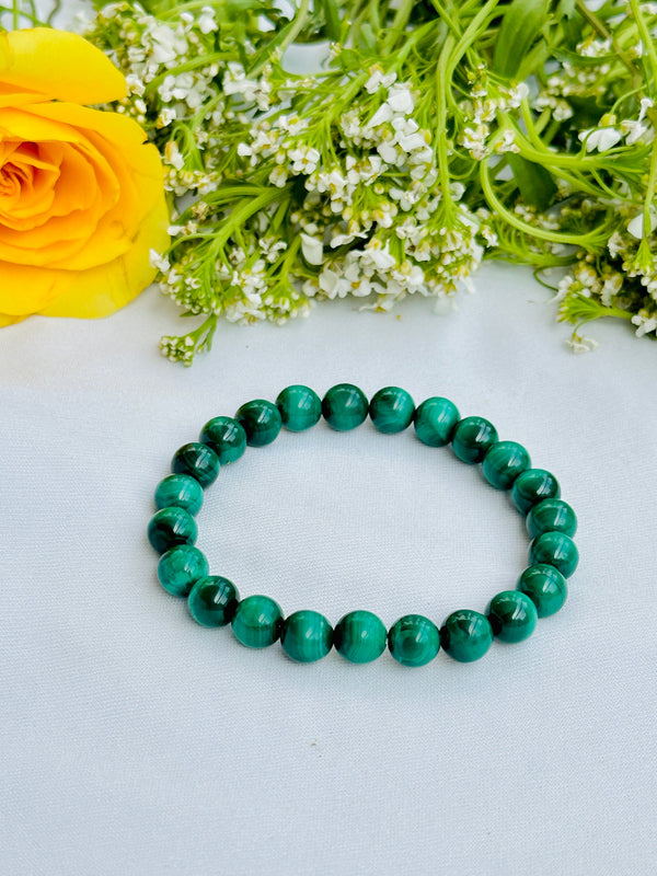 Malachite Bracelet (Abhimantrit) for Protection & Healing