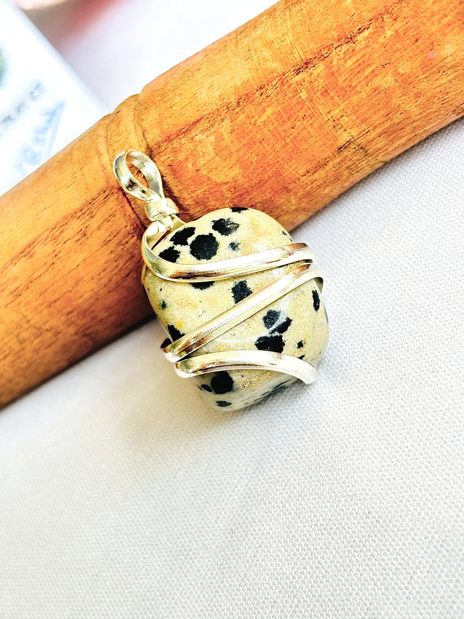 Dalmatian Jasper Wrapping Pendant