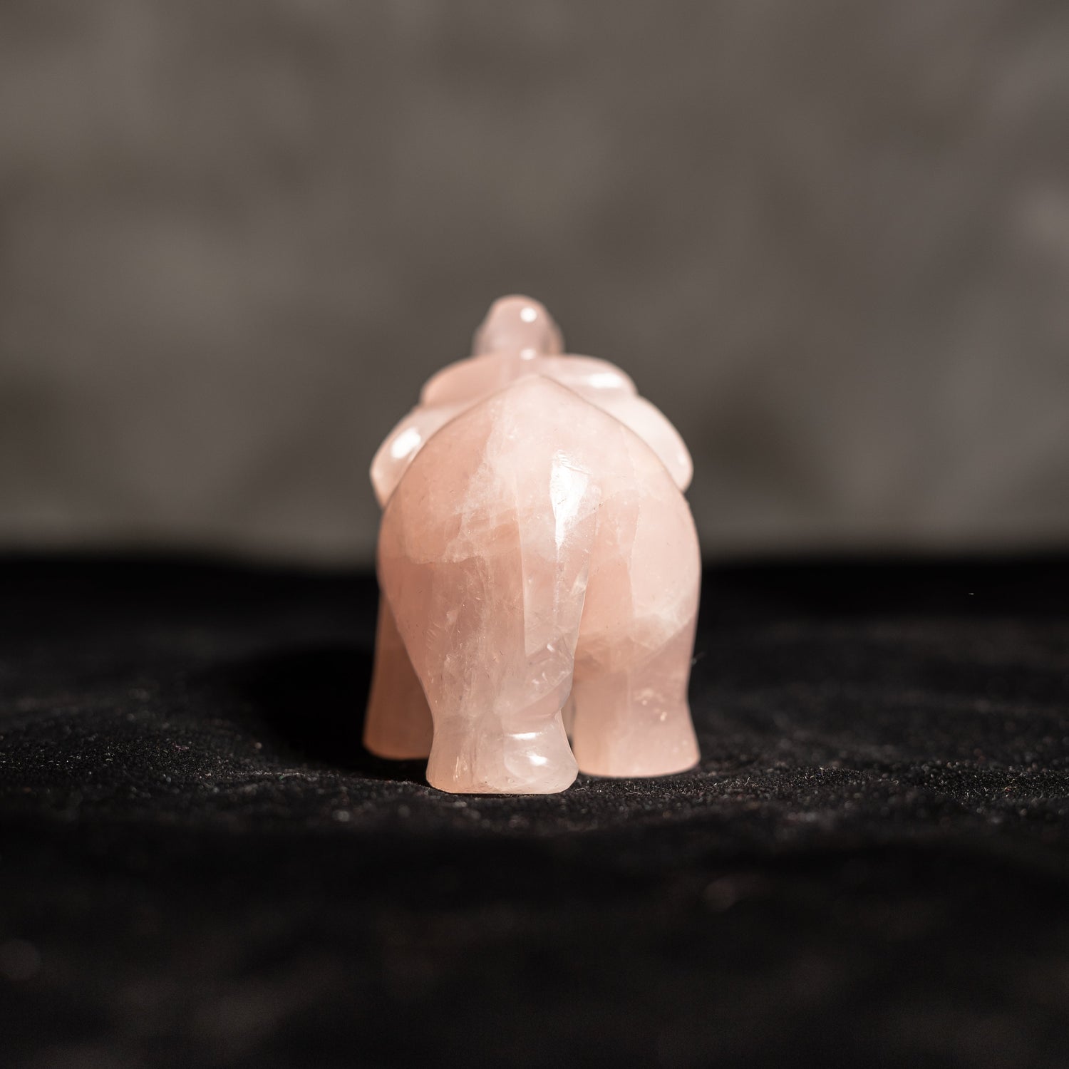 Rose Quartz Crystal Elephant