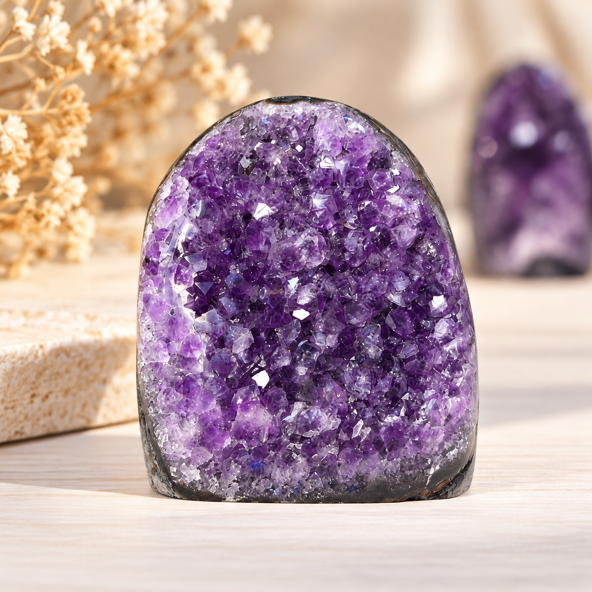 Natural Amethyst Crystal Cluster