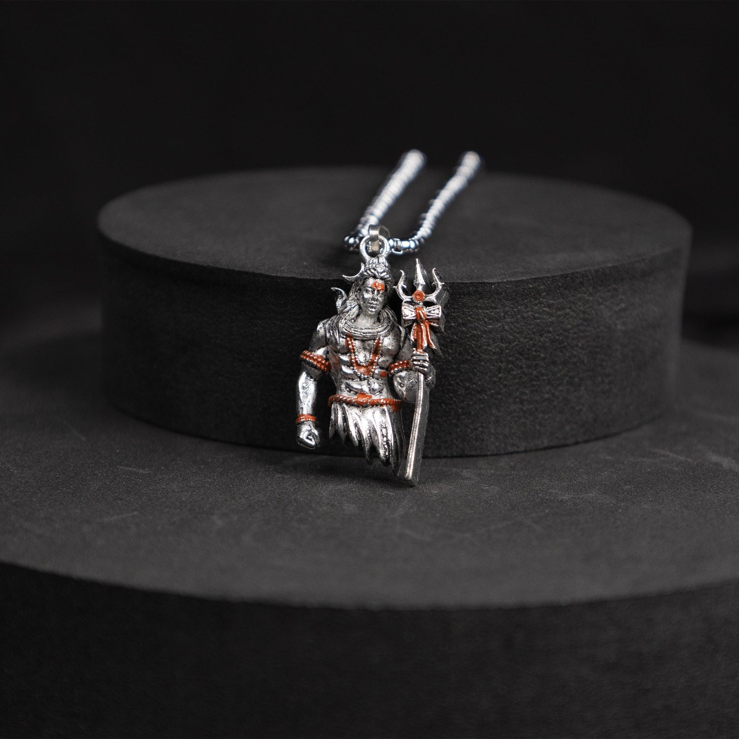 Lord Mahadev Holding Trishul Pendant