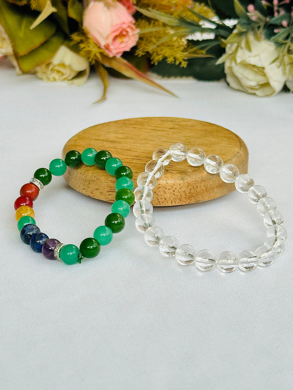 Key to Success: Clear Quartz and Academic & Career Success Bracelet
