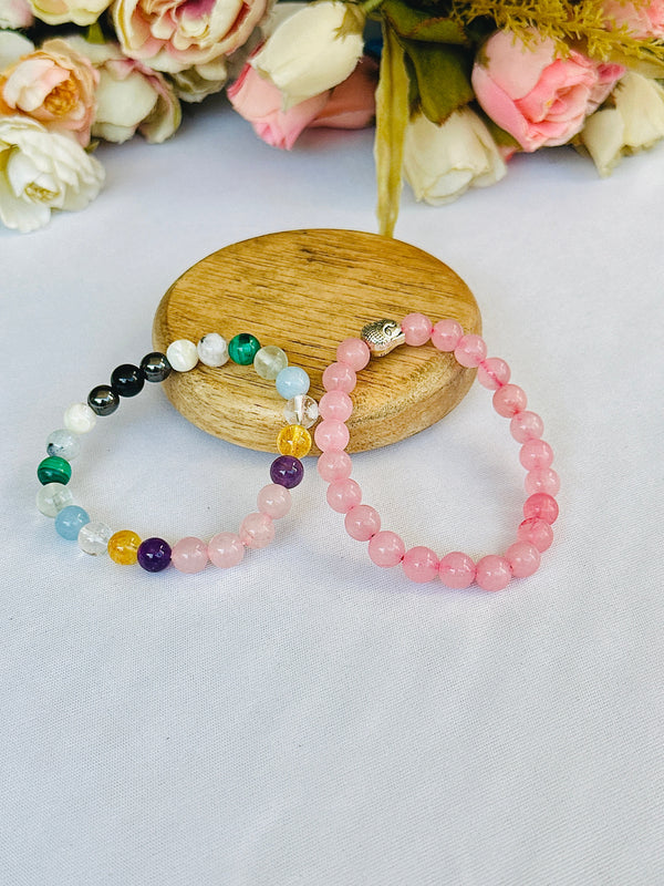 Timeless Beauty: Rose Quartz & Glowing Skin Bracelet