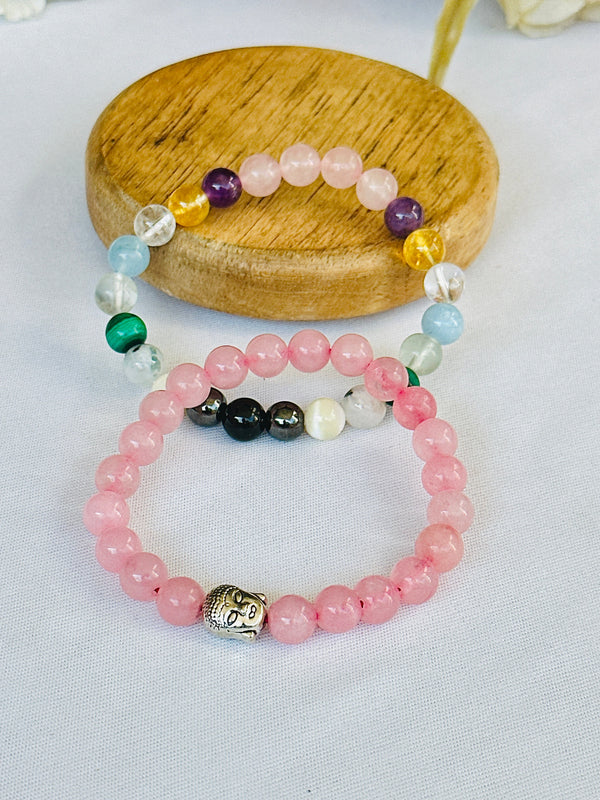 Timeless Beauty: Rose Quartz & Glowing Skin Bracelet