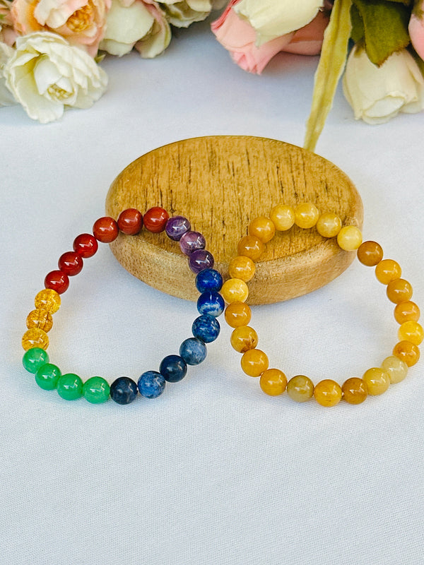 Wish Fulfilment: Yellow Aventurine & Seven Chakra Bracelet