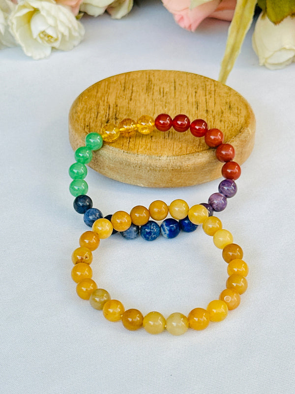 Wish Fulfilment: Yellow Aventurine & Seven Chakra Bracelet