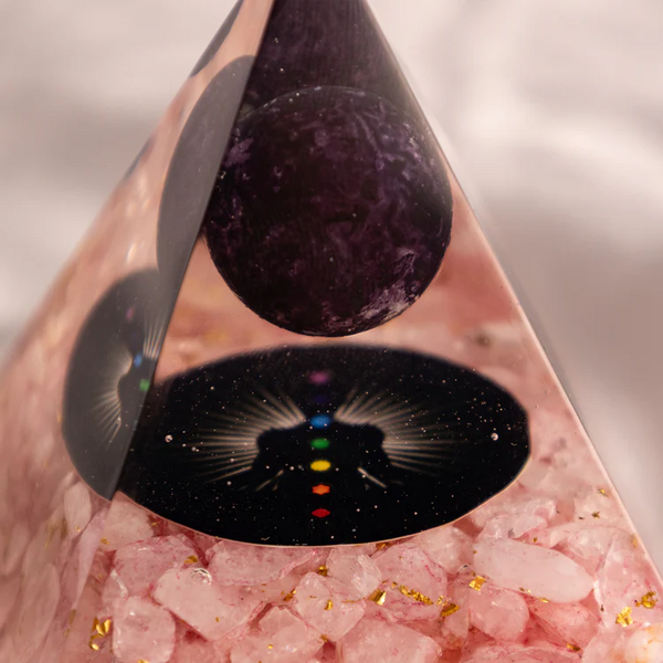 Love Attract Rose Quartz Ball Pyramid