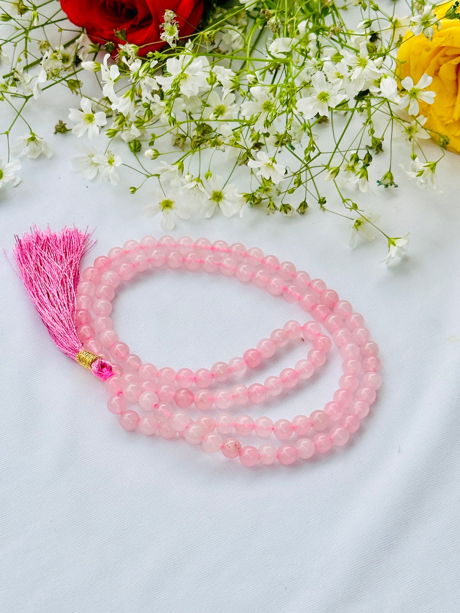 Improve Love, Relationship & Emotional Connection: Rose Quartz Jap Mala