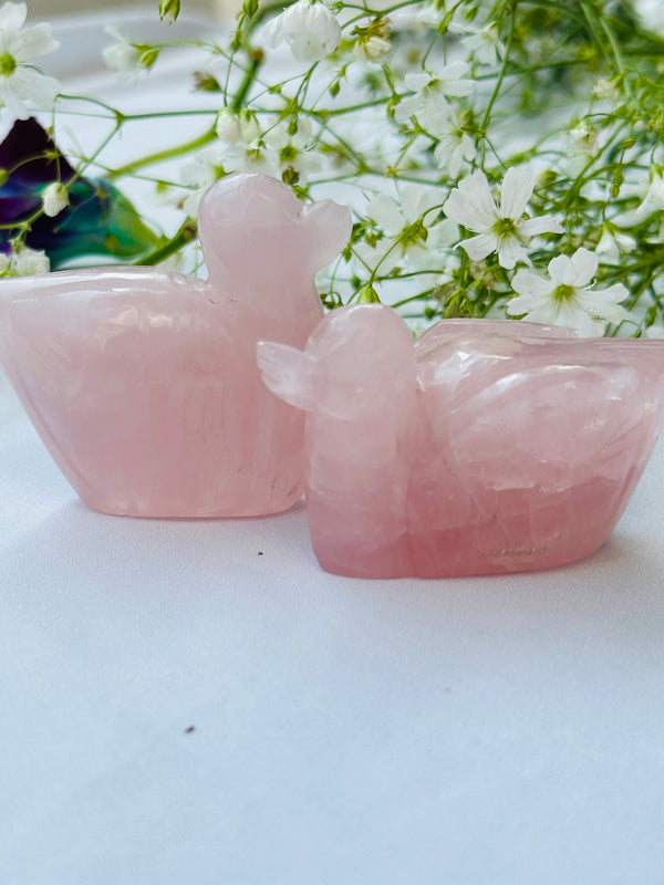 Rose Quartz Swan (Relationship & Love)