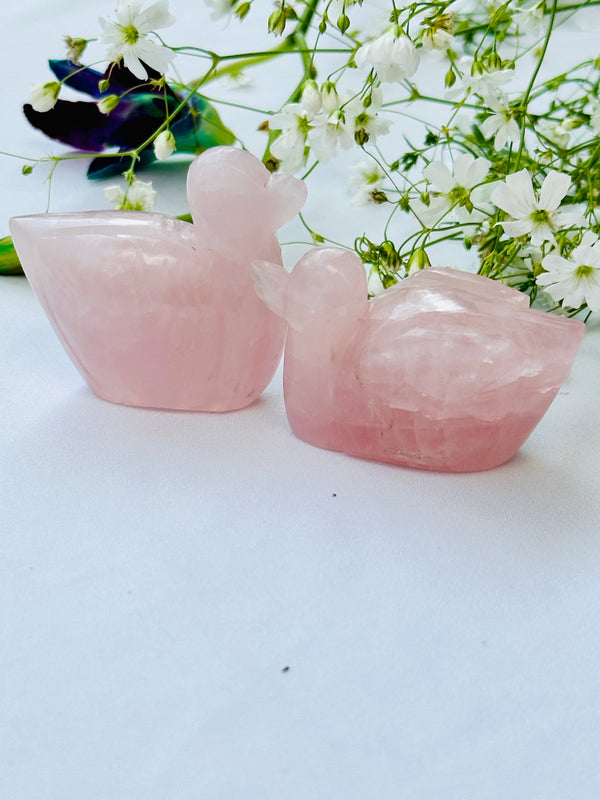 Rose Quartz Swan (Relationship & Love)